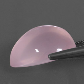 22.68캐럿 천연 핑크 로즈 쿼츠, 투명한, 20.9×15.1 mm, 투명/반투명