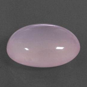 16.82캐럿 천연 핑크 로즈 쿼츠, 투명한, 19.4×14.5 mm, 투명/반투명
