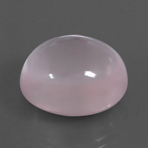 24.38캐럿 천연 핑크 로즈 쿼츠, 투명한, 18.5×16.2 mm, 투명/반투명