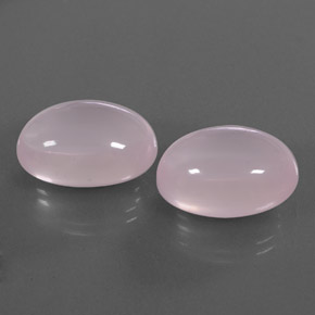 34.00캐럿 천연 핑크 로즈 쿼츠 보석, 투명한, 18.6×13.6 mm, 투명/반투명