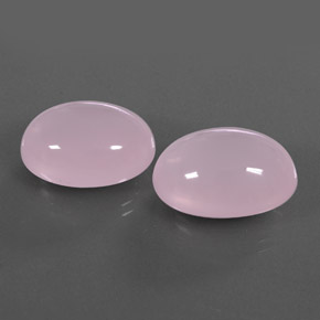캐럿 천연 핑크 로즈 쿼츠 보석, 투명한, 18.9×14.5 mm, 투명/반투명