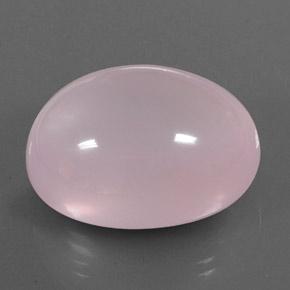 57.78캐럿 천연 핑크 로즈 쿼츠, 투명한, 26.3×20.8 mm, 투명/반투명
