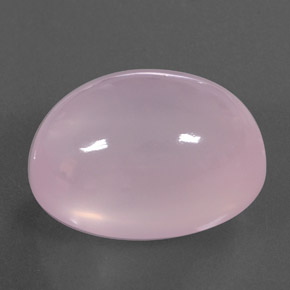 45.80캐럿 천연 핑크 로즈 쿼츠, 투명한, 24.2×18.4 mm, 투명/반투명