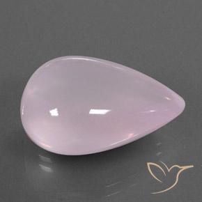 31.11캐럿 천연 풍선껌 핑크 로즈 쿼츠, 투명한, 24.3×18.6 mm, 투명/반투명