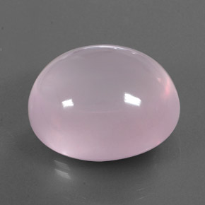 53.42캐럿 천연 핑크 로즈 쿼츠, 투명한, 24.1×21.6 mm, 투명/반투명