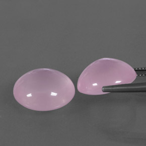 22.61캐럿 천연 핑크 로즈 쿼츠 보석, 투명한, 15.2×13.8 mm, 투명/반투명