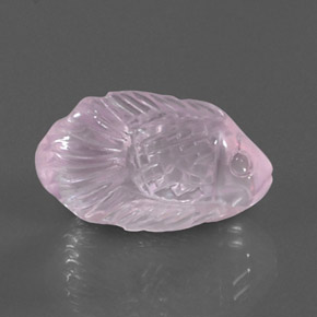 9.75캐럿 천연 핑크 로즈 쿼츠, 투명한, 20×11.5 mm, 투명/반투명