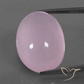 28.95ct 자연스러운 풍선껌 핑크 로즈 쿼츠, 타원형, 투명/반투명