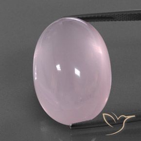 36.36ct 자연스러운 풍선껌 핑크 로즈 쿼츠, 타원형, 투명/반투명