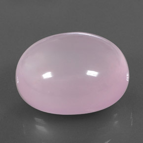 43.64캐럿 천연 핑크 로즈 쿼츠, 투명한, 22.4×19.3 mm, 투명/반투명