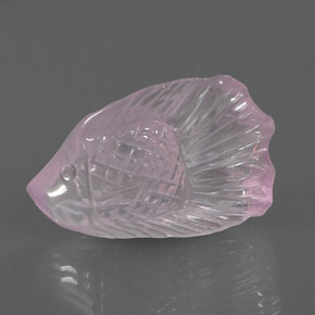 30.01캐럿 천연 풍선껌 핑크 로즈 쿼츠, 투명한, 29.7×19.2 mm, 투명/반투명