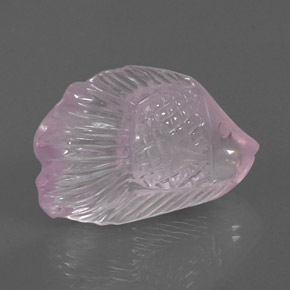30.01캐럿 천연 풍선껌 핑크 로즈 쿼츠, 투명한, 29.7×19.2 mm, 투명/반투명
