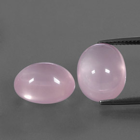 캐럿 천연 핑크 로즈 쿼츠 보석, 투명한, 13.6×10.8 mm, 투명/반투명