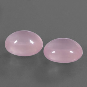 캐럿 천연 핑크 로즈 쿼츠 보석, 투명한, 13.6×10.8 mm, 투명/반투명