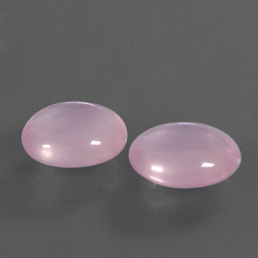 캐럿 천연 핑크 로즈 쿼츠 보석, 투명한, 14.3×12.1 mm, 투명/반투명