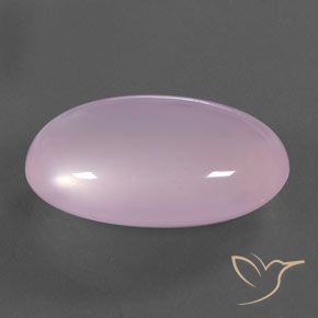 21.56캐럿 천연 라이트 체리 핑크 로즈 쿼츠, 타원형, 투명/반투명
