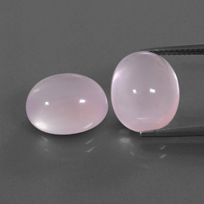 캐럿 천연 핑크 로즈 쿼츠 보석, 투명한, 13.8×11.2 mm, 투명/반투명
