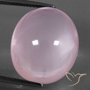 29.85ct 자연스러운 라이트 핑크 로즈 쿼츠, 타원형, 투명/반투명