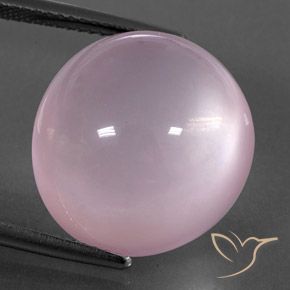 24.80ct 자연스러운 라이트 핑크 로즈 쿼츠, 타원형, 투명/반투명