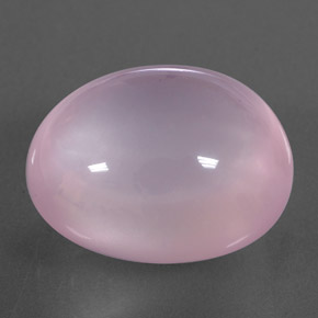 26.20캐럿 천연 핑크 로즈 쿼츠, 투명한, 19.3×16.3 mm, 투명/반투명
