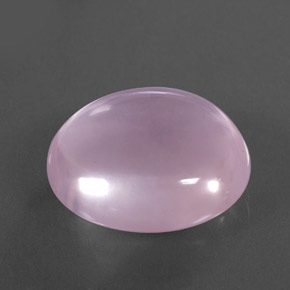 23.73캐럿 천연 핑크 로즈 쿼츠, 투명한, 20.6×17.8 mm, 투명/반투명