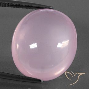 22.94ct 자연스러운 라이트 핑크 로즈 쿼츠, 타원형, 투명/반투명
