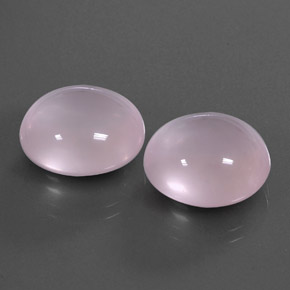 캐럿 천연 핑크 로즈 쿼츠 보석, 투명한, 15.6×14.2 mm, 투명/반투명