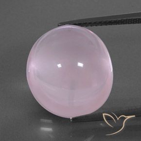 16.85ct 자연스러운 라이트 핑크 로즈 쿼츠, 타원형, 투명/반투명