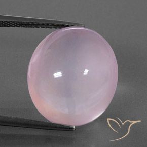 19.66ct 자연스러운 풍선껌 핑크 로즈 쿼츠, 타원형, 투명/반투명