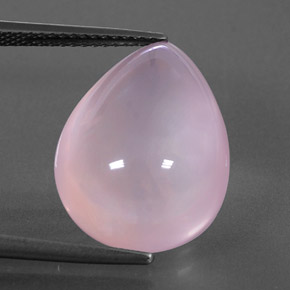 14.27캐럿 천연 핑크 로즈 쿼츠, 투명한, 18.2×13.8 mm, 투명/반투명