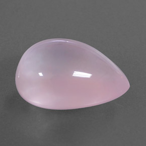 14.27캐럿 천연 핑크 로즈 쿼츠, 투명한, 18.2×13.8 mm, 투명/반투명
