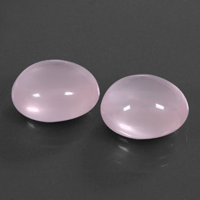 20.31캐럿 천연 핑크 로즈 쿼츠 보석, 투명한, 14.9×12.8 mm, 투명/반투명