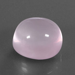 17.22캐럿 천연 풍선껌 핑크 로즈 쿼츠, 투명한, 15.1×14.2 mm, 투명/반투명
