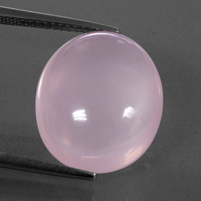 13.04캐럿 천연 라이트 핑크 로즈 쿼츠, 투명한, 16.6×14.3 mm, 투명/반투명