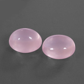 캐럿 천연 핑크 로즈 쿼츠 보석, 투명한, 14.5×12.7 mm, 투명/반투명