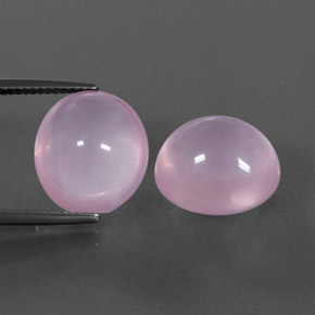 캐럿 천연 핑크 로즈 쿼츠 보석, 투명한, 14.3×13.2 mm, 투명/반투명