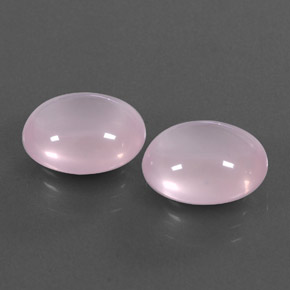 캐럿 천연 핑크 로즈 쿼츠 보석, 투명한, 12.7×10.5 mm, 투명/반투명