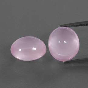 캐럿 천연 핑크 로즈 쿼츠 보석, 투명한, 12.1×10.5 mm, 투명/반투명