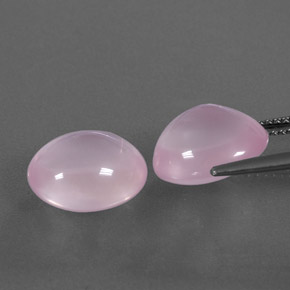 캐럿 천연 핑크 로즈 쿼츠 보석, 투명한, 12.1×10.5 mm, 투명/반투명