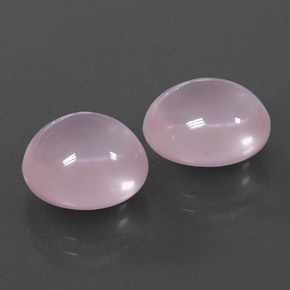 캐럿 천연 핑크 로즈 쿼츠 보석, 투명한, 11.8×10.8 mm, 투명/반투명