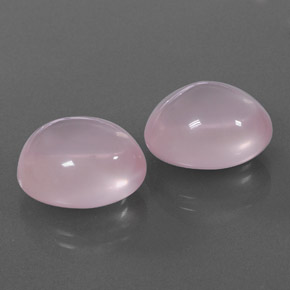 캐럿 천연 핑크 로즈 쿼츠 보석, 투명한, 15×12.6 mm, 투명/반투명