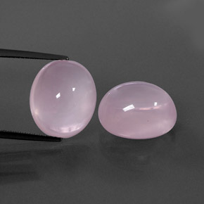 캐럿 천연 핑크 로즈 쿼츠 보석, 투명한, 13.9×11.8 mm, 투명/반투명