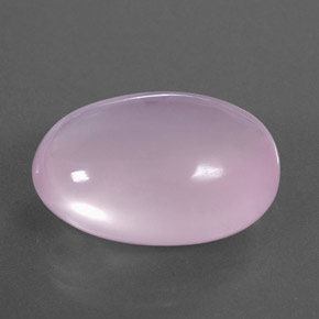 33.79캐럿 천연 핑크 로즈 쿼츠, 투명한, 24.1×17.6 mm, 투명/반투명