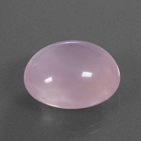 22.77캐럿 천연 핑크 로즈 쿼츠, 투명한, 19.4×16.5 mm, 투명/반투명