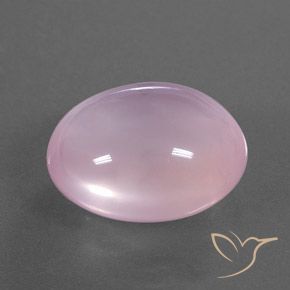 18.22캐럿 천연 라이트 핑크 로즈 쿼츠, 투명한, 18.2×15.4 mm, 투명/반투명