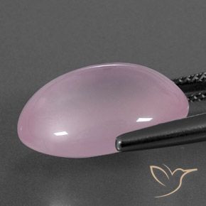 14.26캐럿 천연 라이트 핑크 로즈 쿼츠, 투명한, 17.7×13.6 mm, 투명/반투명
