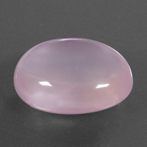 17.50캐럿 천연 라이트 핑크 로즈 쿼츠, 투명한, 19.2×14.8 mm, 투명/반투명