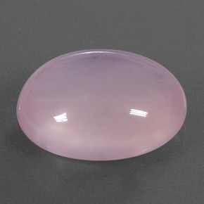 19.02캐럿 천연 핑크 로즈 쿼츠, 투명한, 19.7×15.1 mm, 투명/반투명