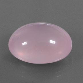 25.09캐럿 천연 풍선껌 핑크 로즈 쿼츠, 투명한, 21.1×16.7 mm, 투명/반투명