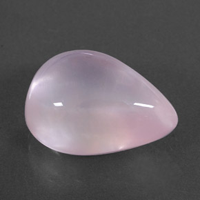 14.17캐럿 천연 핑크 로즈 쿼츠, 투명한, 17.9×13.5 mm, 투명/반투명